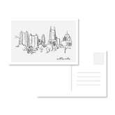 Atlanta Skyline Sketch Postcard